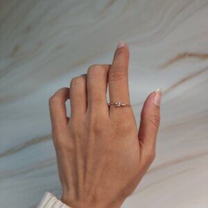 14Kt Gold 0.10 Ct Lab Grown Diamond Ring